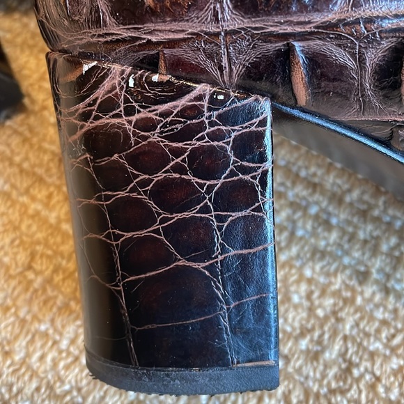 DOLCE & GABBANA HORNBACK BROWN  low boot size 39 1/2 - Picture 14 of 14